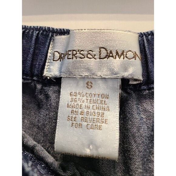 Ladies & Plus long full 4 tiered modest skirt denim blue jean Chambray S - Picture 5 of 7